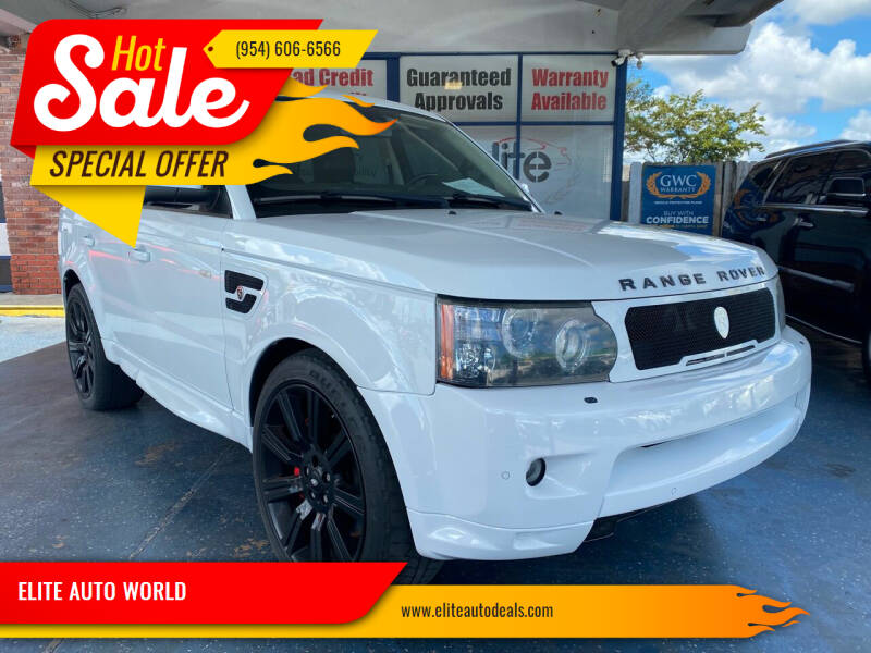 2012 Land Rover Range Rover Sport for sale at ELITE AUTO WORLD in Fort Lauderdale FL