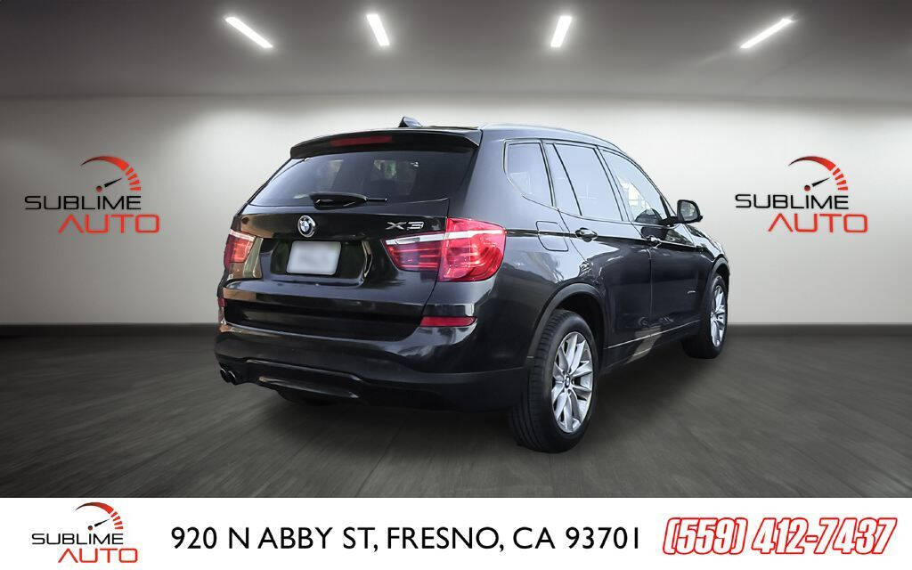 2015 BMW X3 for sale at SUBLIME AUTO in Fresno, CA