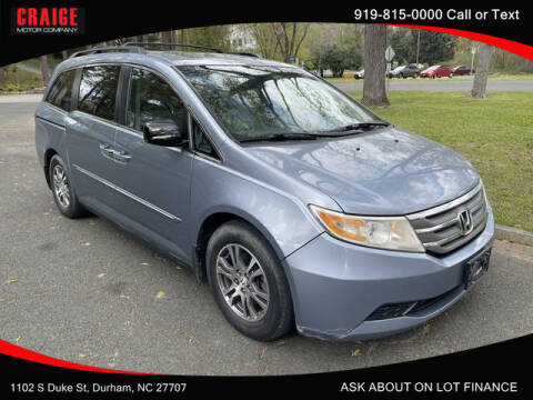 2012 Honda Odyssey for sale at CRAIGE MOTOR CO in Durham NC