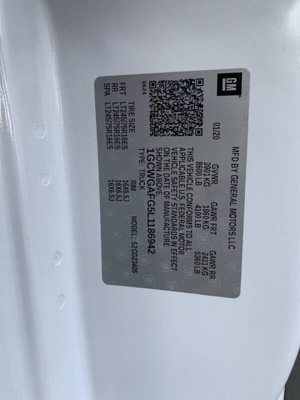 2020 Chevrolet Express 2500