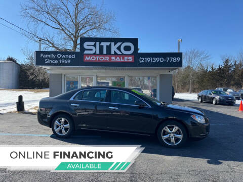 2012 Chevrolet Malibu for sale at SITKO MOTOR SALES INC in Cedar Lake IN