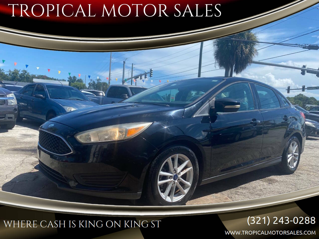 Black 2017 Ford Focus SE SE 4dr Sedan 1