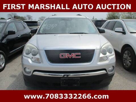 2010 GMC Acadia for sale at First Marshall Auto Auction in Harvey IL