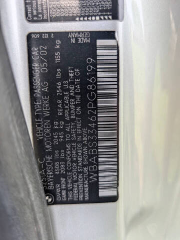 2002 BMW 3 Series 325Ci