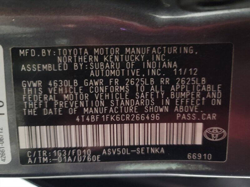 2012 Toyota Camry LE