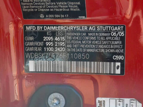 2006 Mercedes-Benz SL-Class SL 500