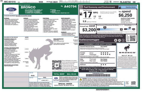 2024 Ford Bronco Outer Banks