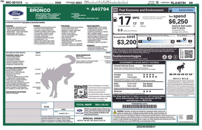 2024 Ford Bronco Outer Banks