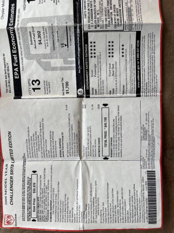 2009 Dodge Challenger SRT8