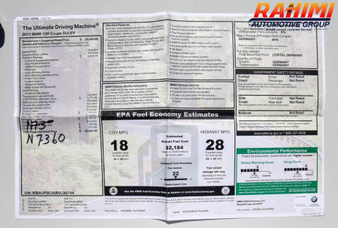 2011 BMW 1 Series 128i