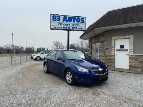 2013 Chevrolet Cruze for sale at 83 Autos in York PA