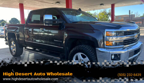 2015 Chevrolet Silverado 2500HD for sale at High Desert Auto Wholesale in Albuquerque NM