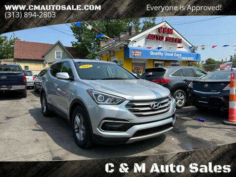 2017 Hyundai Santa Fe Sport for sale at C & M Auto Sales in Detroit MI