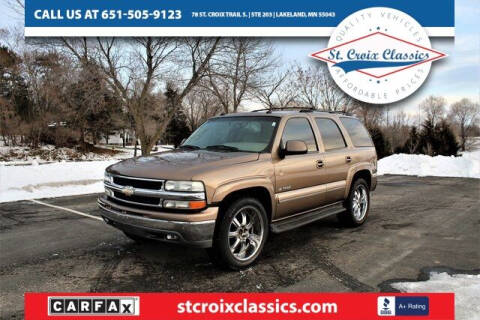 2003 Chevrolet Tahoe for sale at St. Croix Classics in Lakeland MN