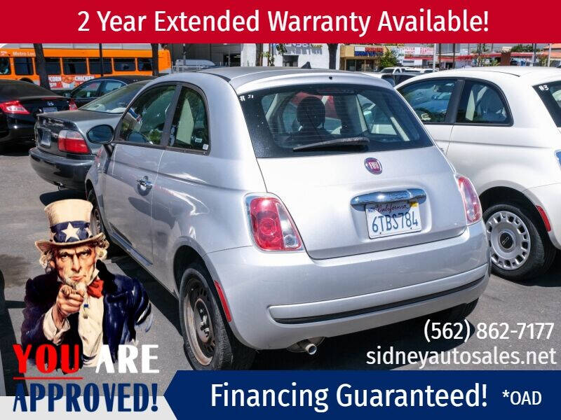 Silver 2012 FIAT 500 Pop Pop 2dr Hatchback 2