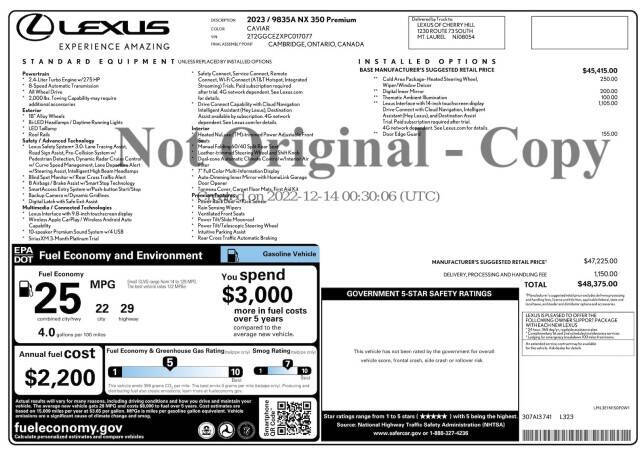 2023 Lexus NX 350 Premium