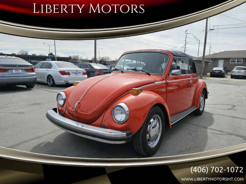 1978 Volkswagen Beetle Convertible for sale at Liberty Motors in Billings MT