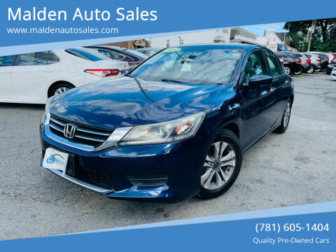 2014 Honda Accord for sale at Malden Auto Sales in Malden MA