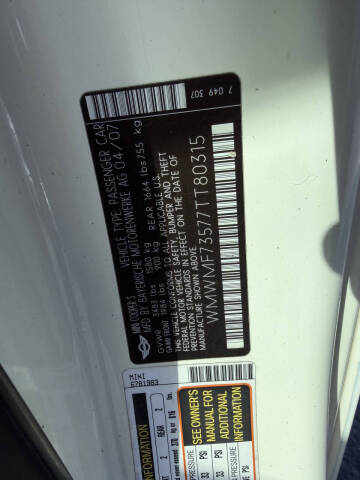 2007 MINI Cooper S