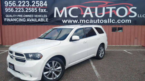 2012 Dodge Durango for sale at MC Autos LLC in Pharr TX