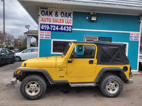 2001 Jeep Wrangler for sale at Oak & Oak Auto Sales in Toledo OH