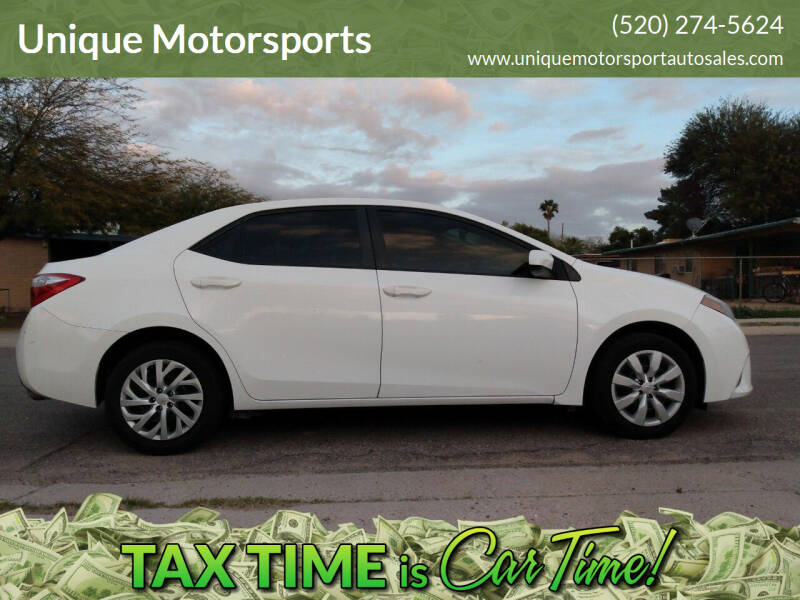 2015 Toyota Corolla for sale at Unique Motorsports in Tucson AZ