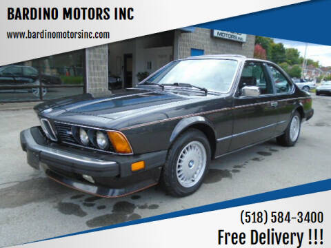 1985 BMW 6 Series for sale at BARDINO MOTORS INC in Saratoga Springs NY