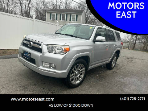 2013 Toyota 4Runner for sale at MOTORS EAST in Cumberland RI