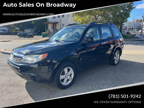 2010 Subaru Forester for sale at Auto Sales on Broadway in Norwood MA