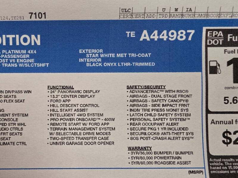 2026 Ford Expedition Platinum