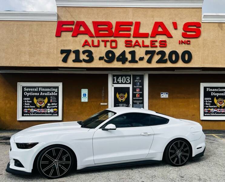 2017 Ford Mustang for sale at Fabela's Auto Sales Inc. in South Houston TX