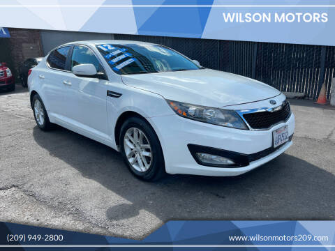 2012 Kia Optima for sale at WILSON MOTORS in Stockton CA