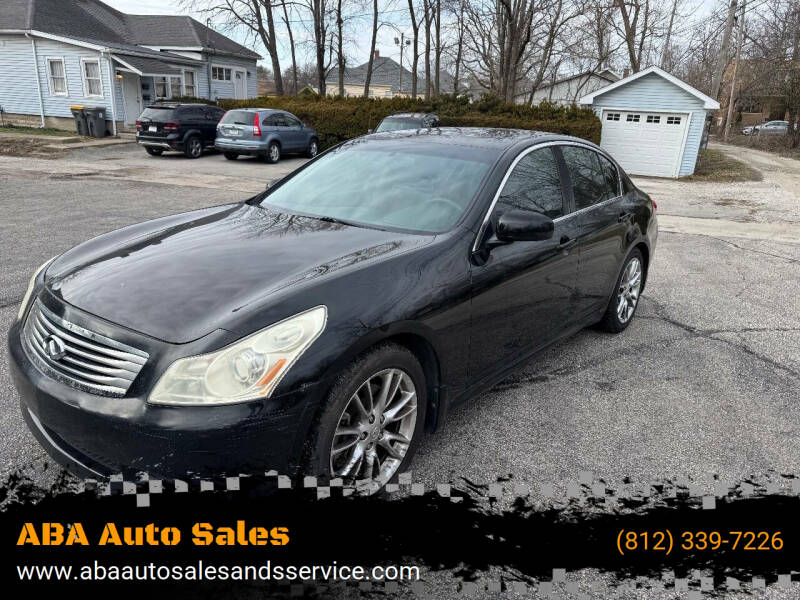 2008 Infiniti G35 for sale at ABA Auto Sales in Bloomington IN