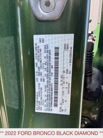 2022 Ford Bronco Black Diamond