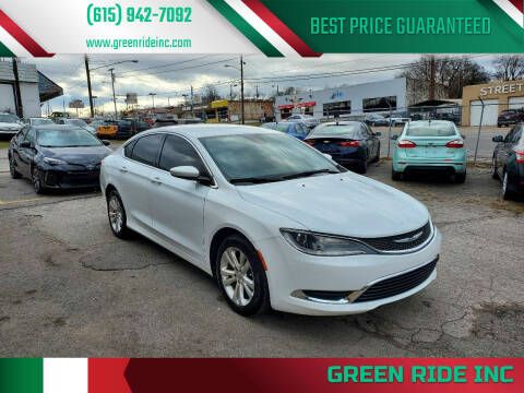 2015 Chrysler 200 for sale at Green Ride Inc in Nashville TN