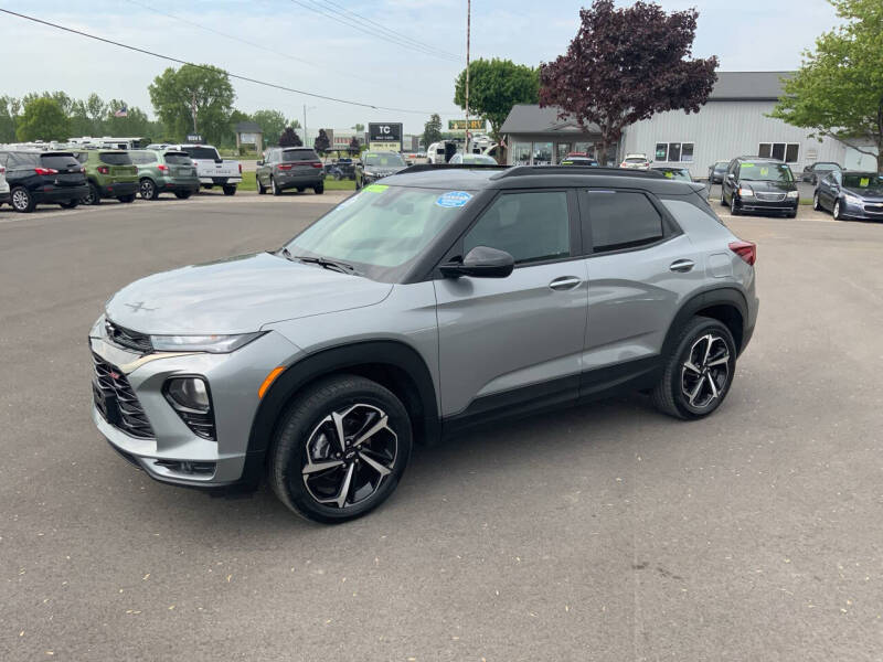 Used 2023 Chevrolet TrailBlazer RS with VIN KL79MUSL7PB019800 for sale in Traverse City, MI