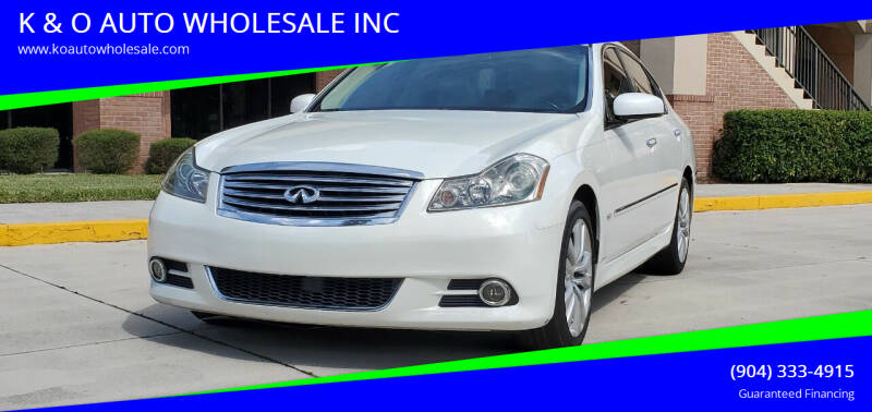 2008 Infiniti M35 for sale at K & O AUTO WHOLESALE INC in Jacksonville FL