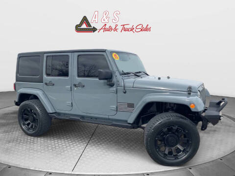 2015 Jeep Wrangler Unlimited for sale at A & S Auto and Truck Sales in Platte City MO