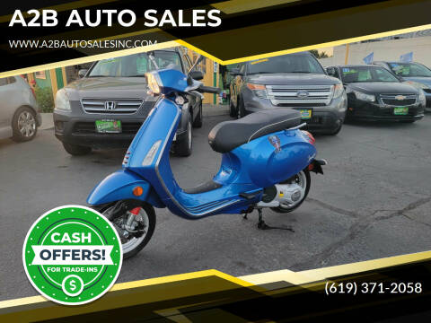 2015 Piaggio VESPA SPRINT 150 for sale at A2B AUTO SALES in Chula Vista CA