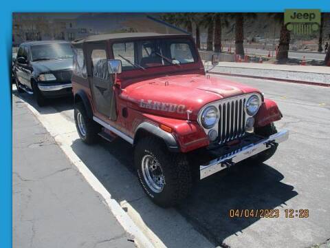 1986 Jeep CJ-7 for sale at One Eleven Vintage Cars in Palm Springs CA