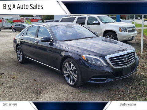 2017 Mercedes-Benz S-Class for sale at Big A Auto Sales Lot 2 in Florence SC