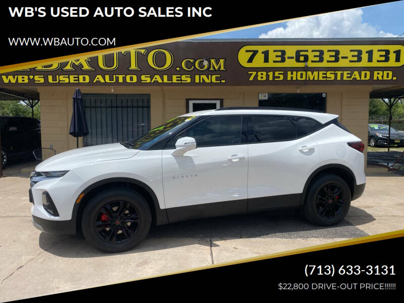 2021 Chevrolet Blazer for sale at WB'S USED AUTO SALES INC in Houston TX