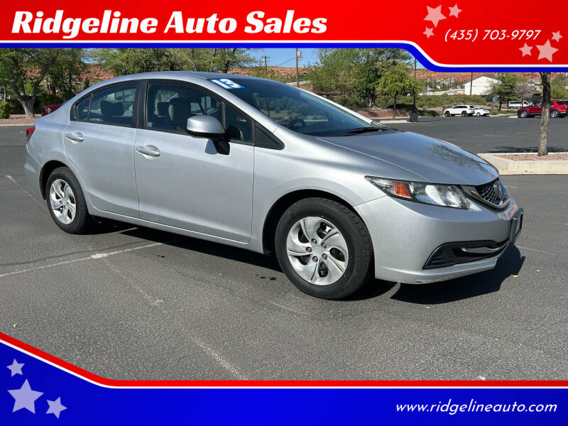 2013 Honda Civic for sale at Ridgeline Auto Sales in Saint George UT