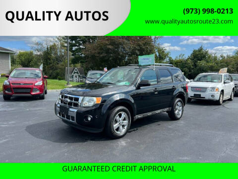 2010 Ford Escape for sale at QUALITY AUTOS in Hamburg NJ