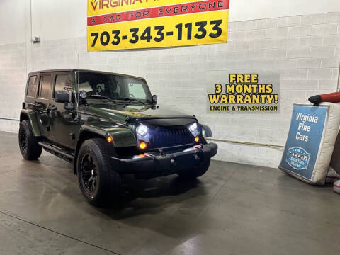 2007 Jeep Wrangler Unlimited for sale at Virginia Fine Cars in Chantilly VA