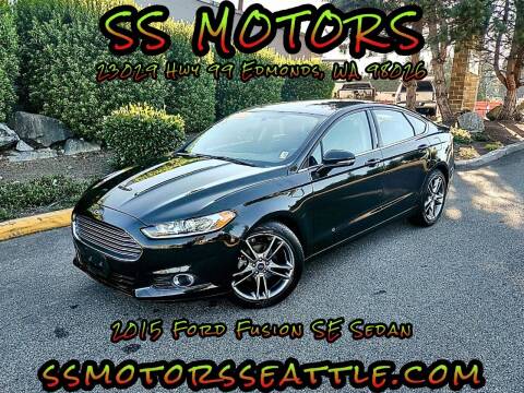 2015 Ford Fusion for sale at SS MOTORS LLC in Edmonds WA