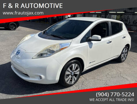2013 Nissan LEAF for sale at F & R AUTOMOTIVE in Jacksonville FL