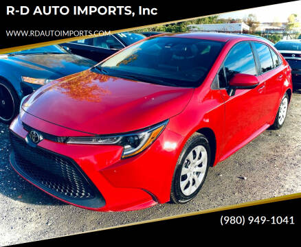 2020 Toyota Corolla for sale at R-D AUTO IMPORTS, Inc in Charlotte NC