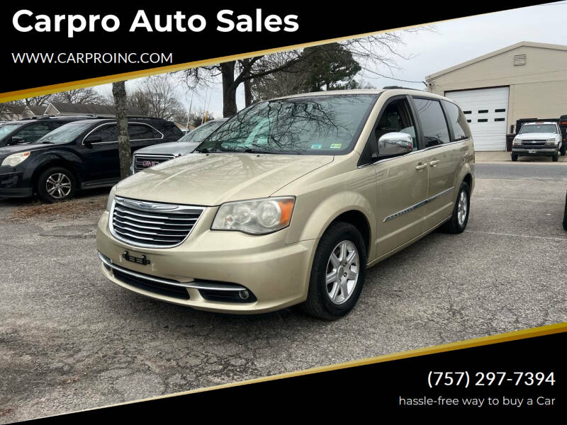 2012 Chrysler Town and Country for sale at Carpro Auto Sales in Chesapeake VA