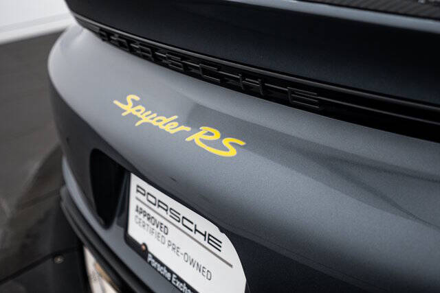 2025 Porsche 718 Boxster Spyder RS